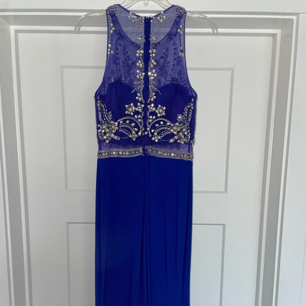 Blue Prom Dress Medium - Picture 4 of 7